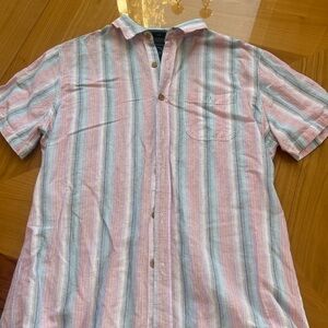 Casual Striped Button-Down Shirt for Men